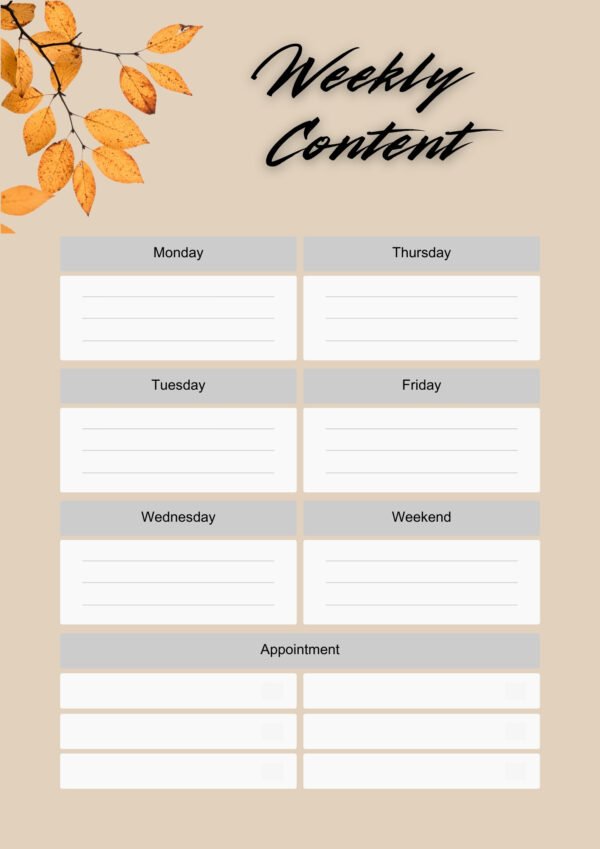 Vintage Social Media Planner # 001 - Image 4